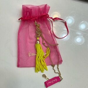 💛 Lilly Pulitzer Necklace Beaded Fringe NWT